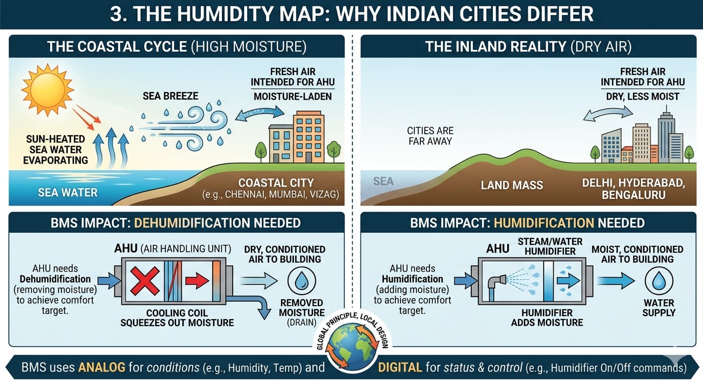 What Is Humidity and Why Does It Vary Across Indian Cities? — infographic