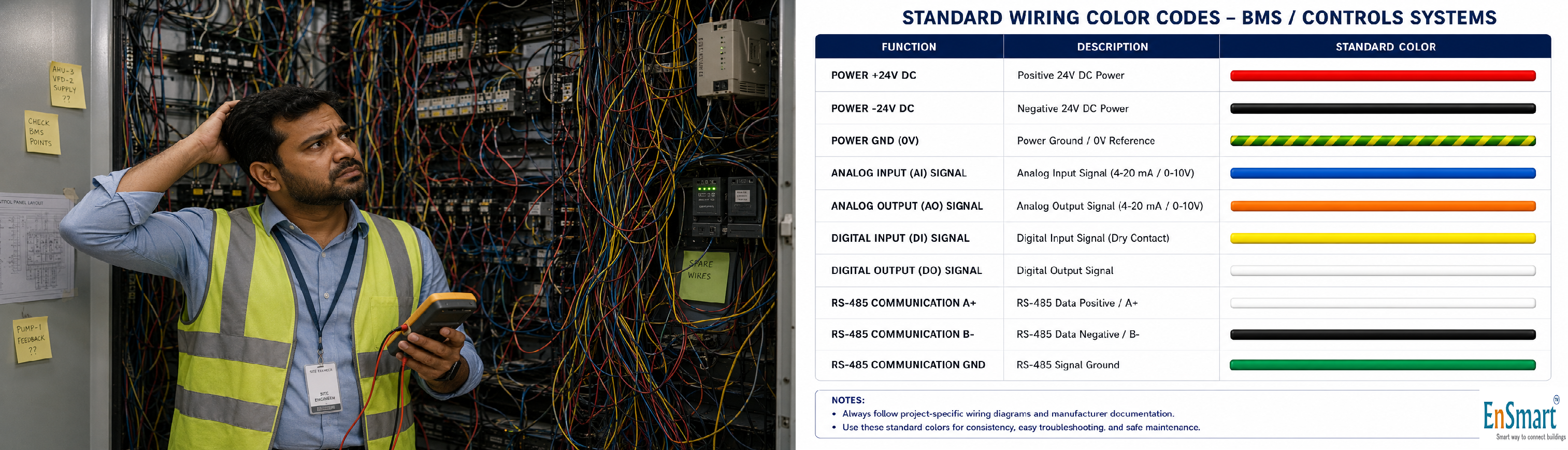 IO List Best Practices — The Color-Code Discipline That Saves Commissioning — infographic